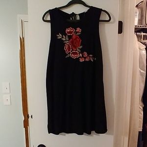 Black flow dress